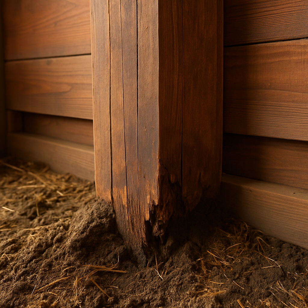 Rotting Wood Post