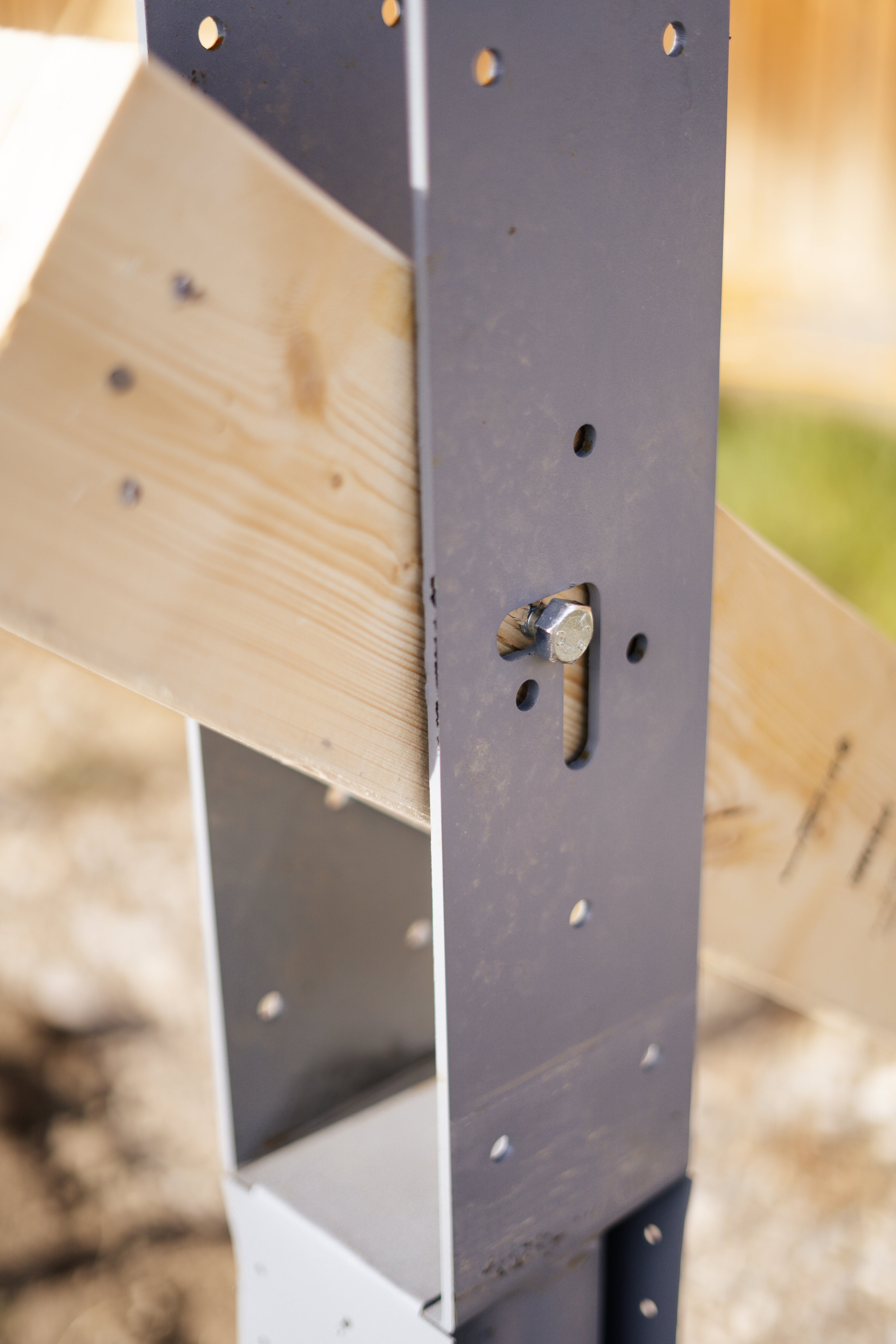 True Column EZ Stand for Post Frame Construction